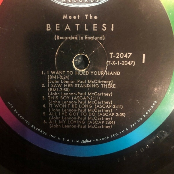 Meet The Beatles! LP Vinyl Record Original 1st Pre - Picture 4 of 6